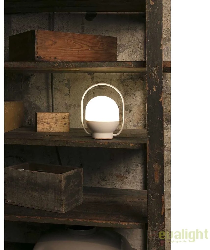 Lampa LED portabila design funny TAKE AWAY White 01015