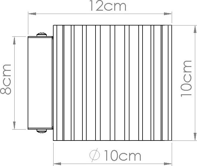 Aplică de perete piersică ø 10 cm Zora – Sollux