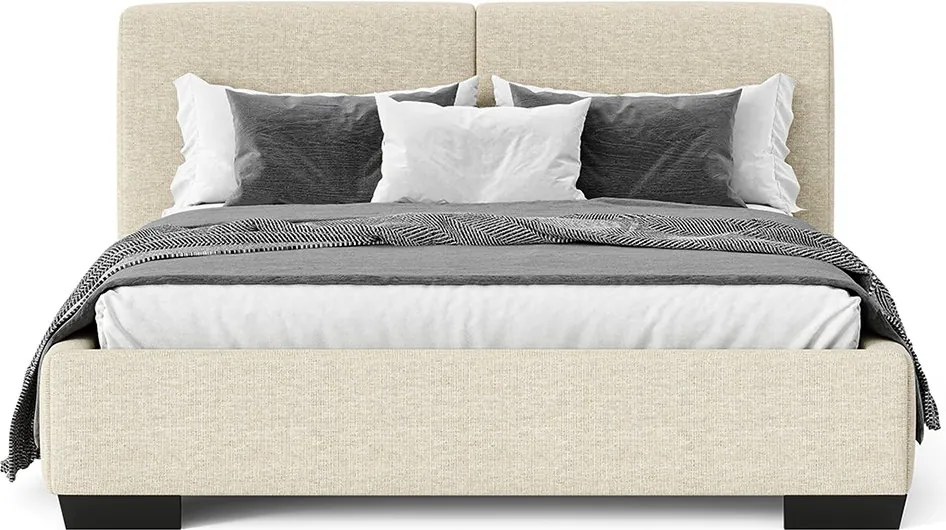 Pat tapițat Loft cu saltea, 140/160/180 cm
