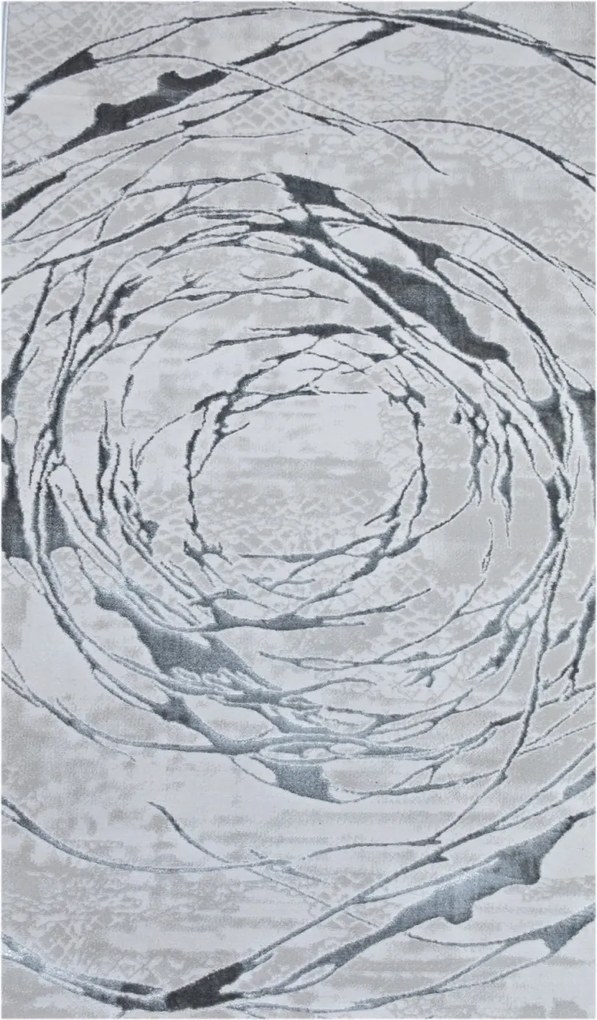 Covor Modern Living , Dormitor Dreptunghiular Elif F353A Gri (Alege dimensiunea: 100 x 200)