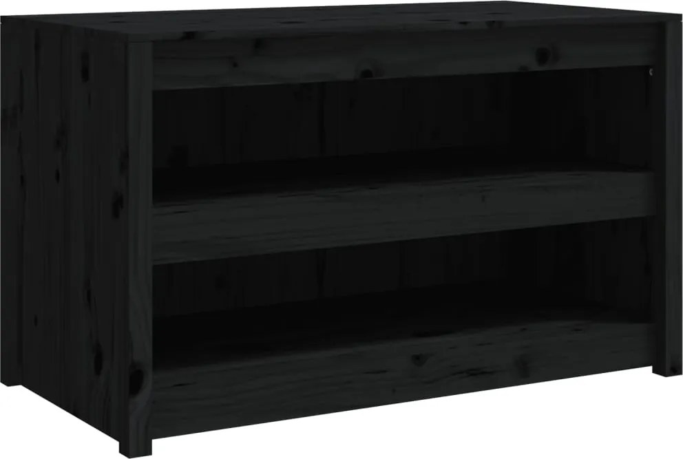 vidaXL Dulap bucătărie de exterior MEPPEL negru, 106x55x64 cm, lemn masiv pin
