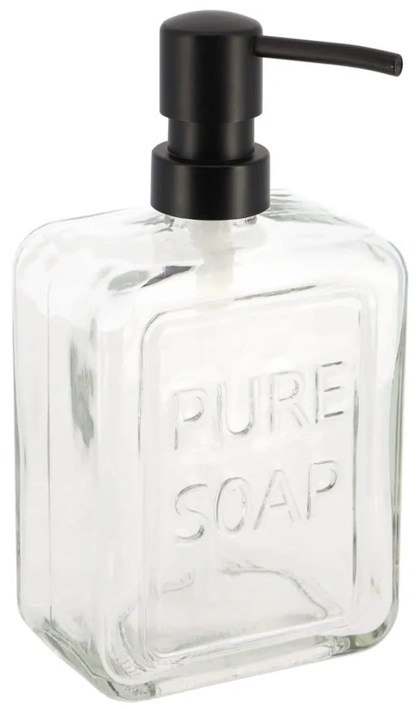 Dispenser de săpun din sticlă PURE SOAP, 550 ml