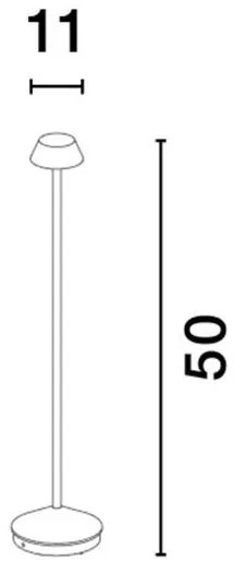 Lampadar/Lampa de podea LED de exterior IP65 ARION negru