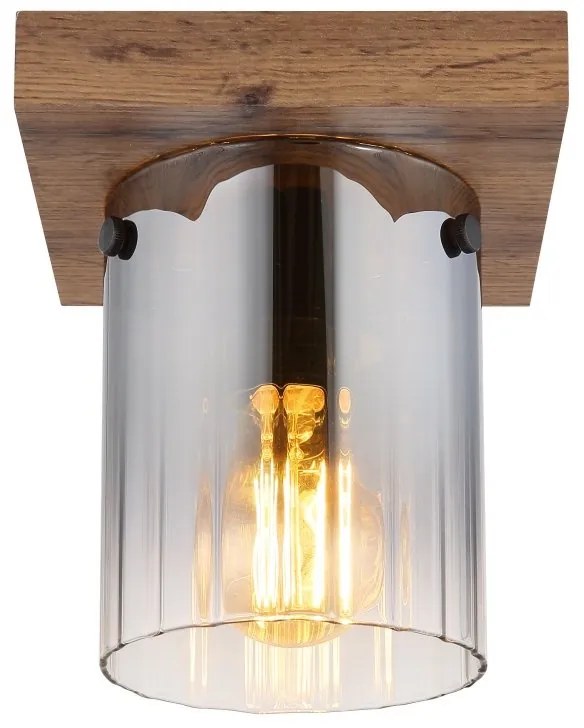 Spot aplicat MDF si sticla fumurie UNDERWOOD