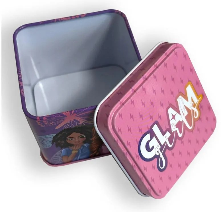 Glam Girls Butterfly cutie metalică mini 7,5 cm