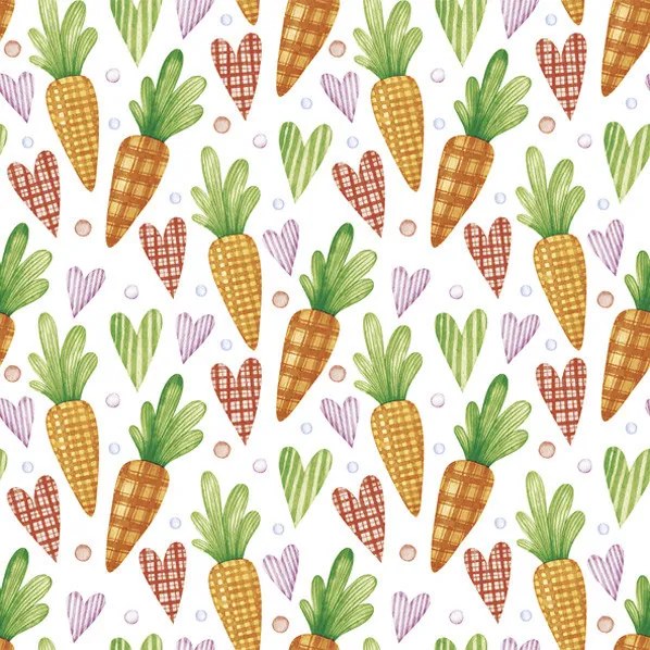 Paște Sweet Carrots șervețel set de 20 25x25 cm
