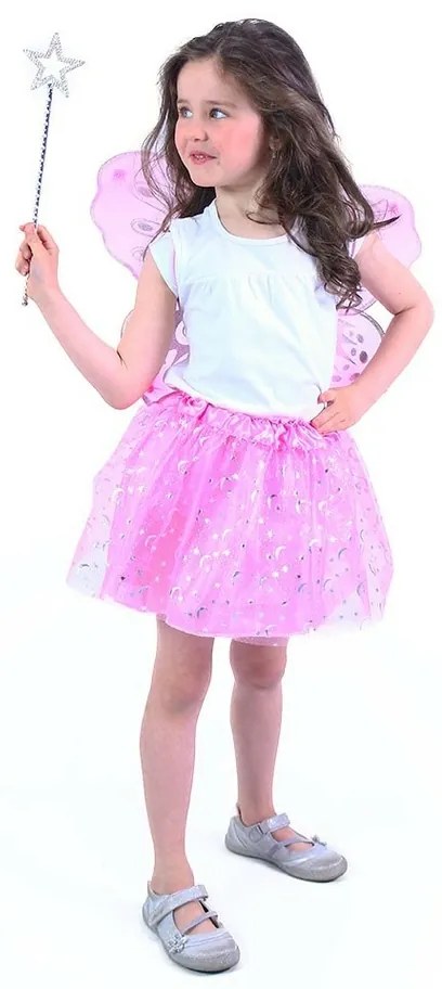 Costum Rappa Tutu roz fluture, 3 buc