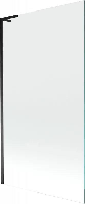 Mexen Next L paravan de cadă cu 1 panou, 100 x 150 cm, transparent, negru - 895-100-000-03-00-70