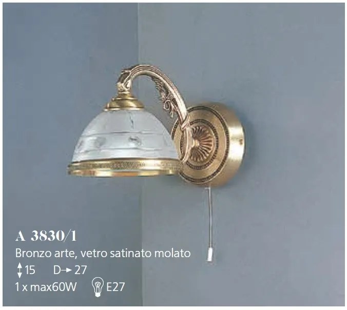 Aplica de perete design italian realizata manual 3830