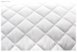 Perna antialergica lavabila din microfibra matlasata, alb, 50x70 cm, PN-003