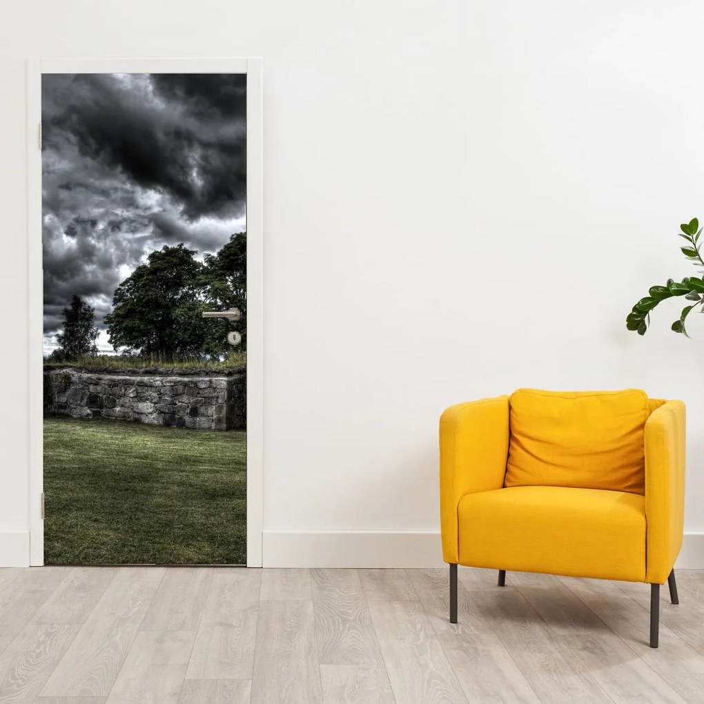 Fototapet pentru ușă - Cerul înnorat (95x205cm)