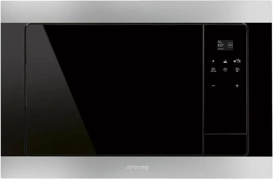 Cuptor incorporabil cu microunde Smeg Classic FMI320X, 60 cm, inox