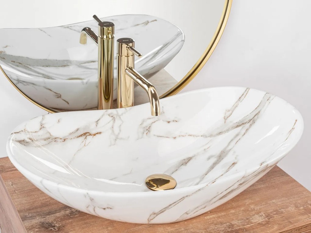 Lavoar Royal Lava Marmura ceramica sanitara - 62,5 cm