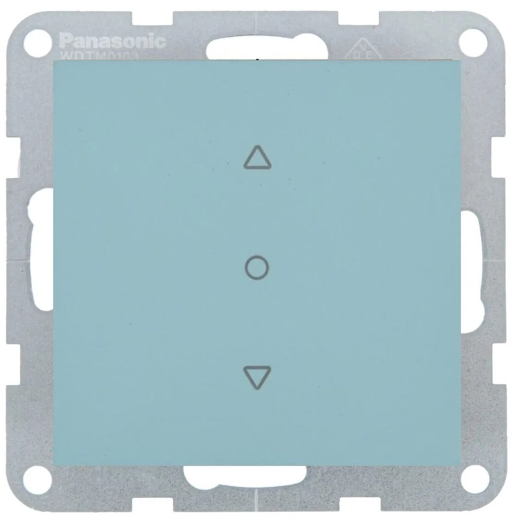 Intrerupator jaluzele 10A, IP20, Turcoaz, Panasonic Karre Plus 55 Soft Touch