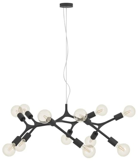 Eglo 98347 - Lustră pe cablu BOCADELLA 12xE27/60W/230V