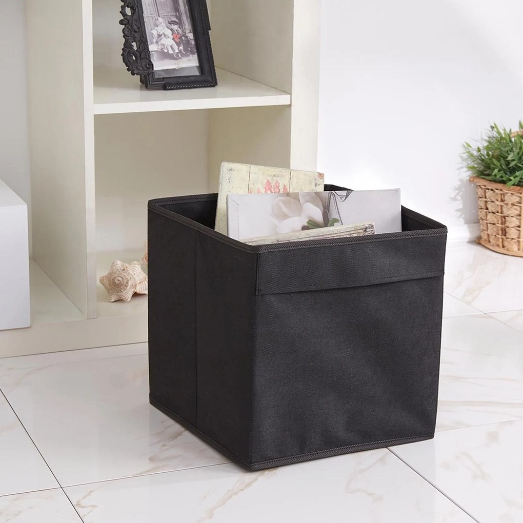Cutie de depozitare din pâslă, Aberto Design, Culoare: Negru