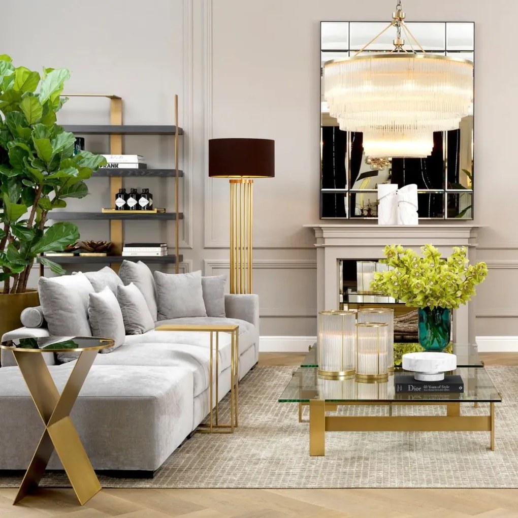 Masuta laterala design LUX Pierre auriu 112039 HZ