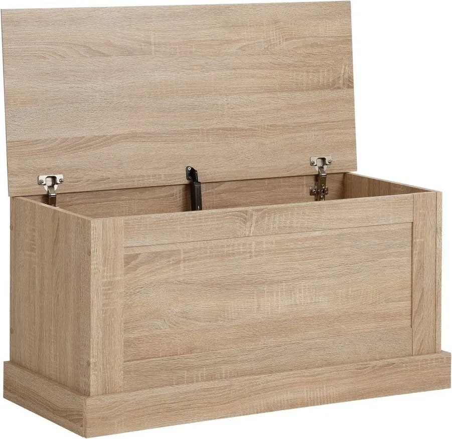 Ladă de dormitor cu model de stejar Støraa Bruce