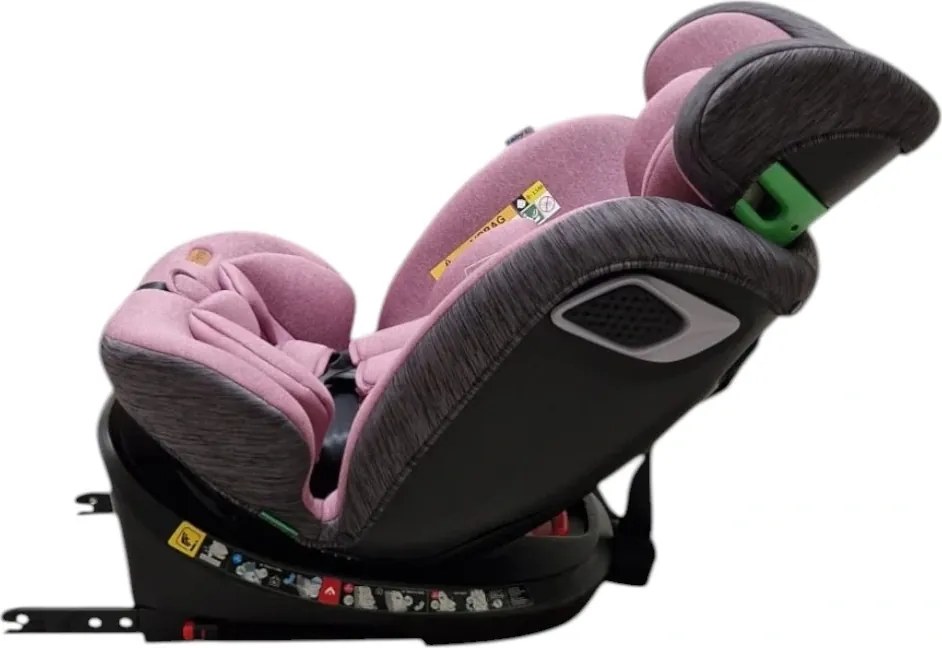 Scaun Auto cu Isofix Baby Care™ BS10P, Cu rotire 360 grade, Omologare R-129 i-Size, 0-36 kg, Tetiera reglabila, Transformabil in scoica auto, Sistem