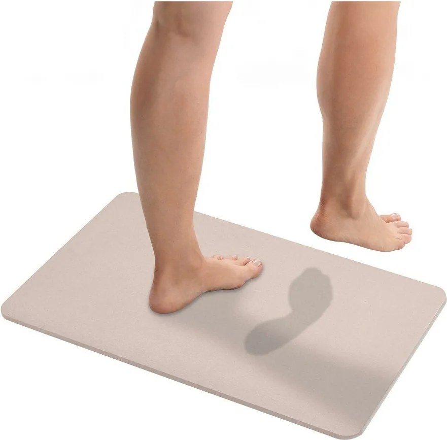 Covoraș de baie bej din diatomit 39x60 cm Simi – Wenko