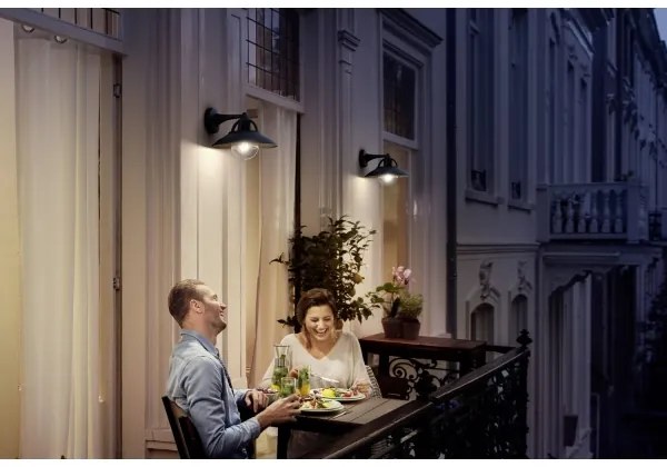 Philips 17381/30/PN - Aplică perete exterior COMORANT 1xE27/42W/230V IP44