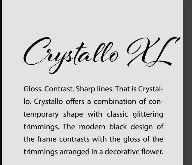 Pendul modern design LUX realizat manual CRYSTALLO XL