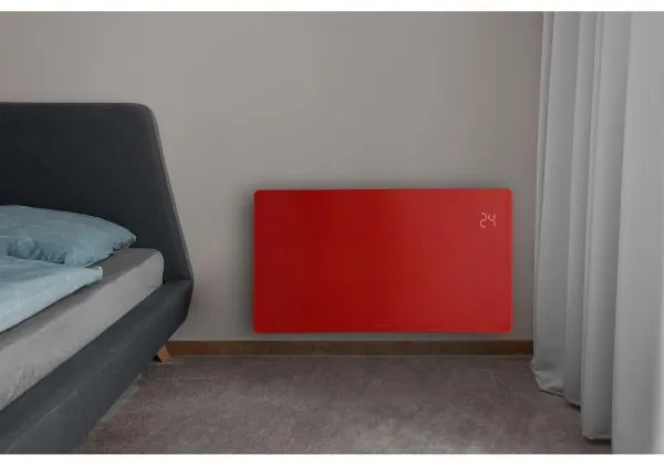 Sencor - Convector electric inteligent 1200/2400 W, 230 V, IP24, Wi-Fi, roșu