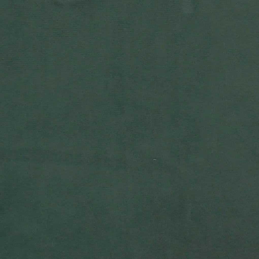 Tablie pat cu aripioare verde inchis 203x23x118 128cm catifea 1, Verde inchis, 203 x 23 x 118 128 cm