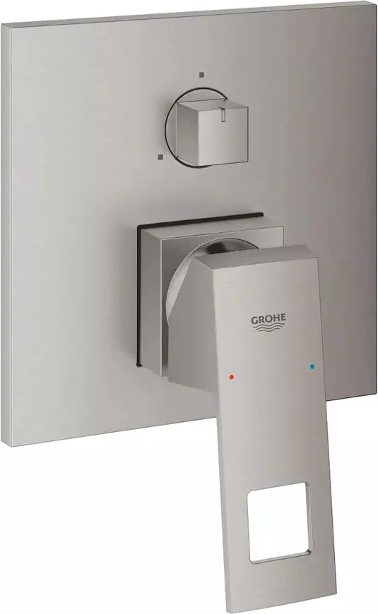 Baterie cada - dus incastrata Eurocube 3 iesiri crom periat Supersteel fara corp ingropat