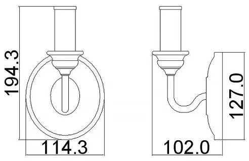 Feiss FE-HARTSVILLE1 - Aplica de perete HARTSVILLE 1xE14/40W/230V bej/maro