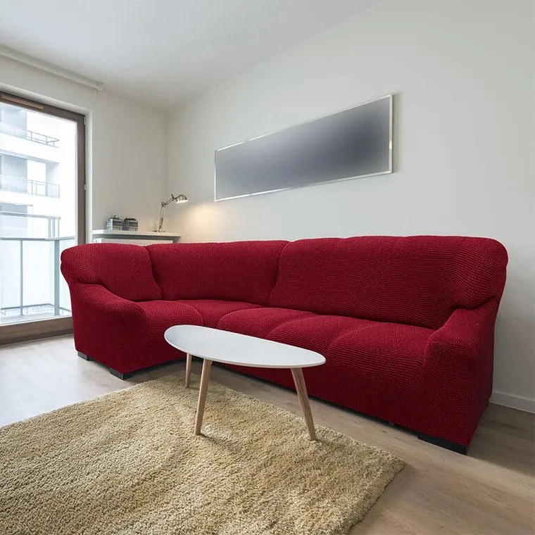 Nueva Textura Huse care se întind foarte bine NIAGARA bordo colţar (l. 340 - 540 cm)