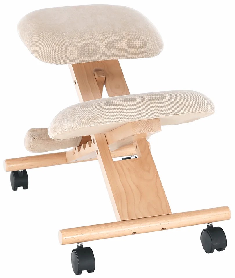 Scaun genunchi ergonomic Gloire (crem + fag). 1028731