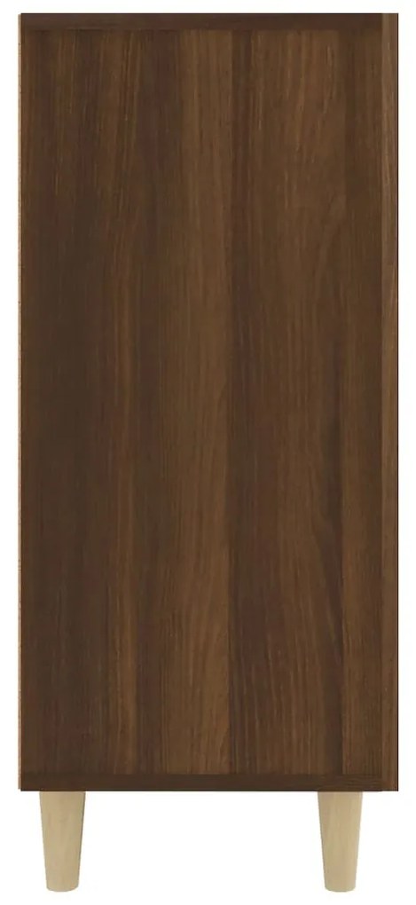 Servanta, stejar maro, 90x34x80 cm, lemn prelucrat 1, Stejar brun