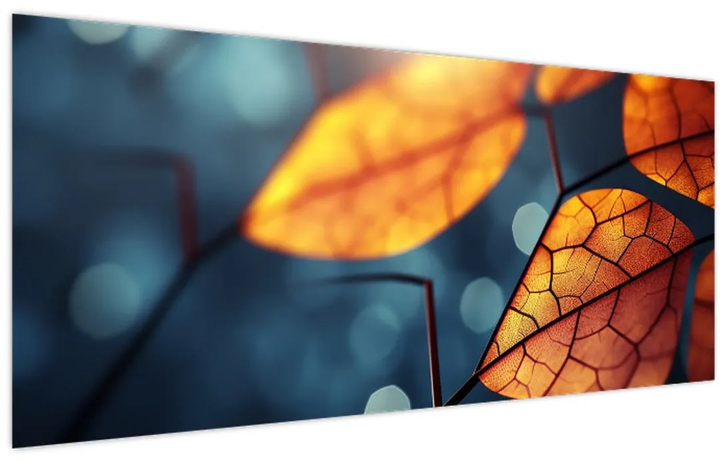 Tablou - Textura frunzelor (120x50 cm)