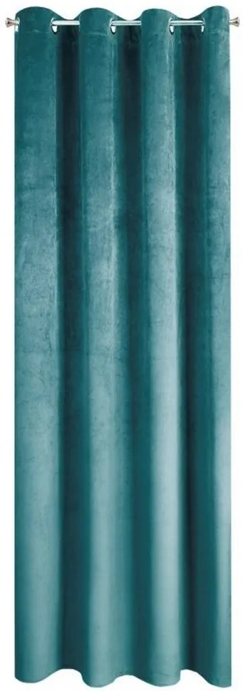 Draperii de catifea de culoare albastră pentru cercuri 140 x 250 cm