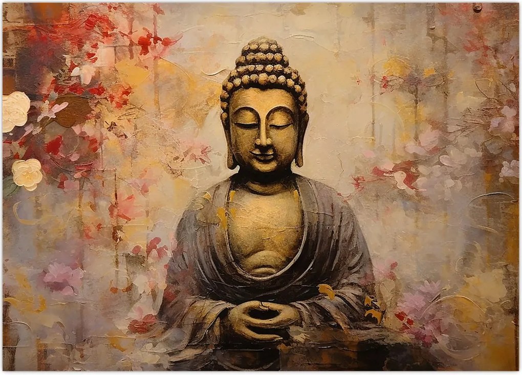 Tablou - Buddha, pictură (70x50 cm)