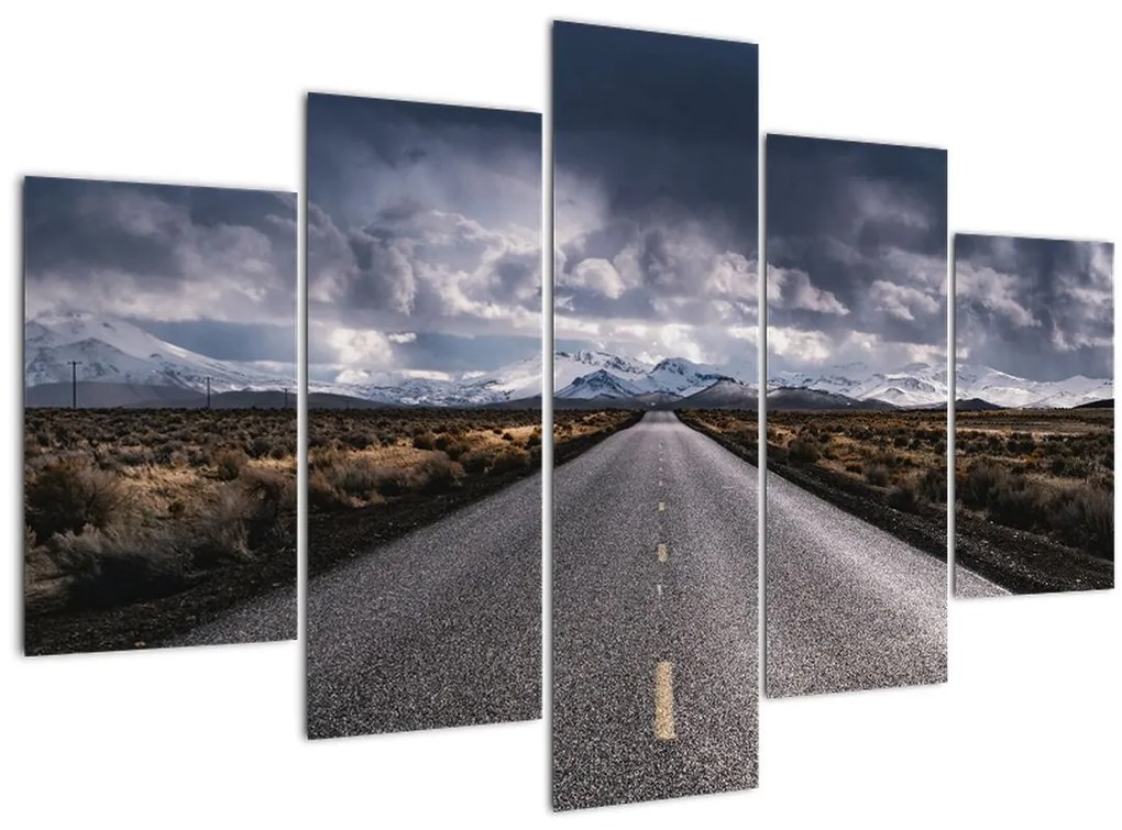 Tablou drumului în deșert (150x105 cm)