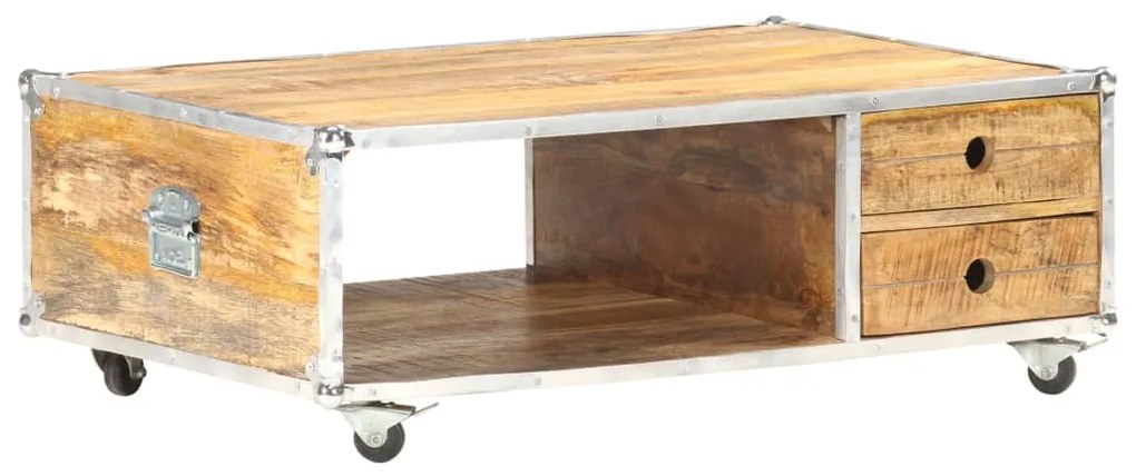 vidaXL Masuță de cafea, 89x59x33 cm, lemn masiv de mango nefinisat