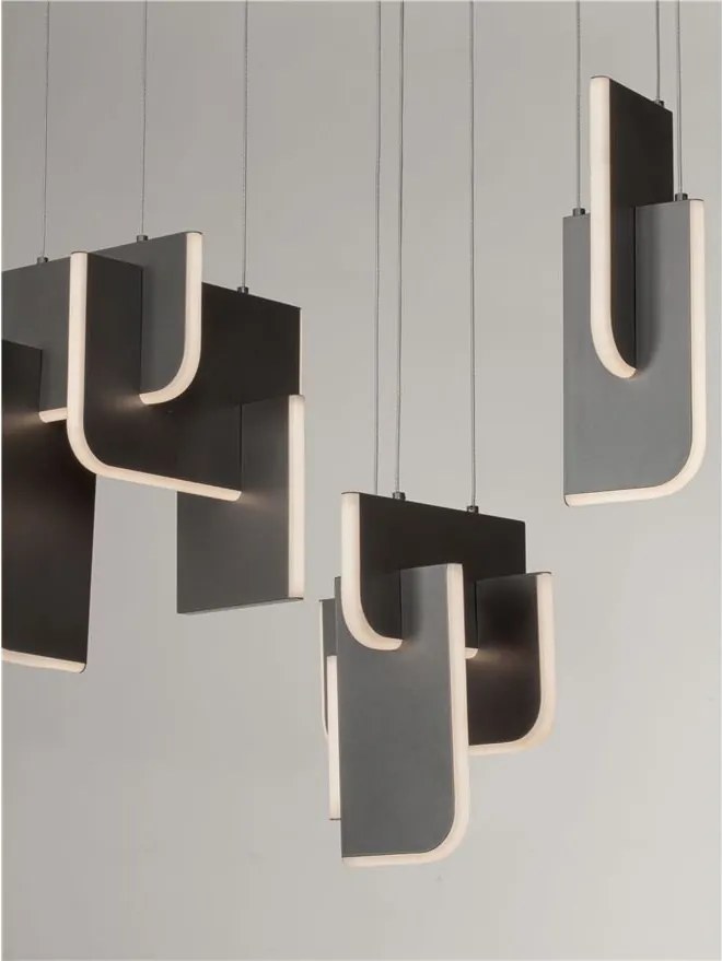 Lustra LED suspendata liniara design decorativ 3000K TOTEM