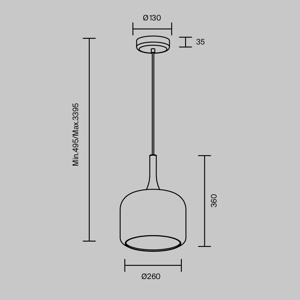 Lustra/Pendul LED design modern Spirito auriu