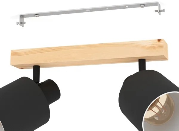 Spot BATALLAS 2xE27/10W/230V Eglo 99489