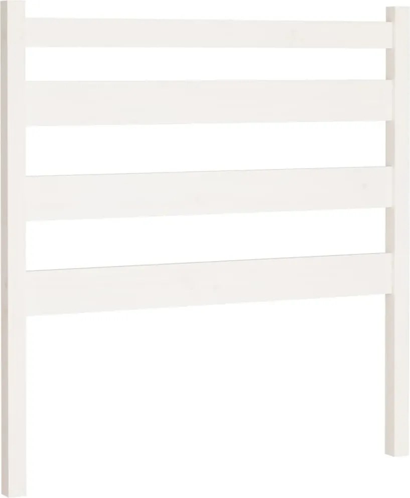 vidaXL Tăblie de pat, alb, 96x4x100 cm, lemn masiv de pin