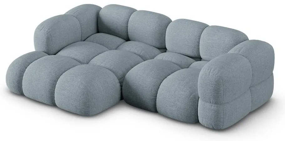 Colțar albastru deschis (cu colț pe partea stângă/cu șezlong) Loretto – Cosmopolitan Design