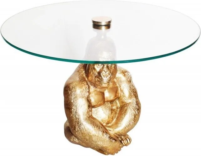 Masuta auxiliara design unicat Kong 60cm, auriu