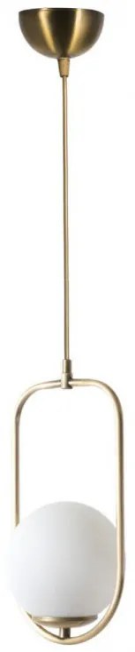 Lustra Ahu, Soclu E27, Max. 60W, Culoare Alb / Aramiu