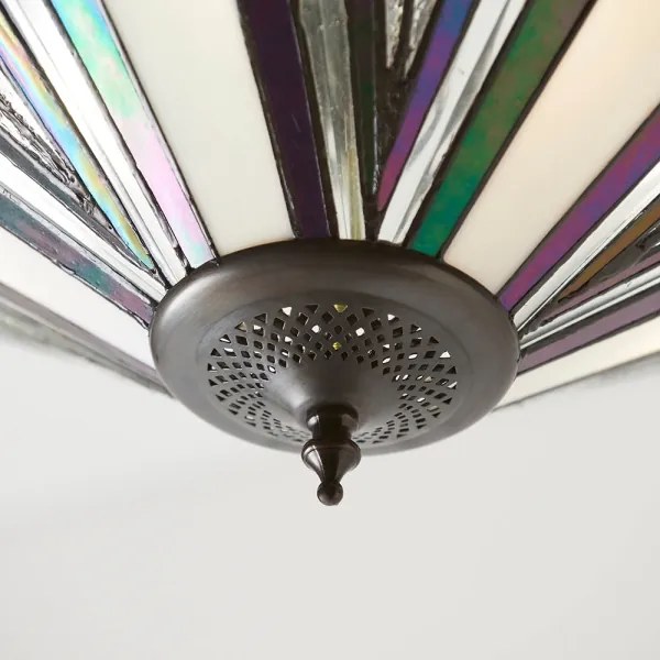 Endon 63936 - Candelabru suspendat pe lanț Tiffany ASTORIA 3xE27/60W/230V Ø 48 cm