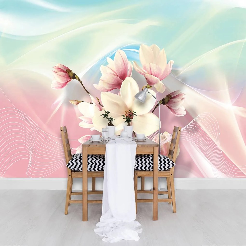 Fototapet - Magnolii abstracte (152,5x104 cm)
