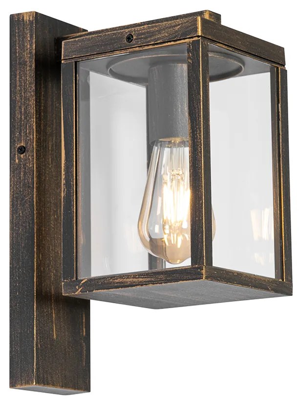 Lămpă de perete exterioară vintage auriu antic IP44 - Charlois