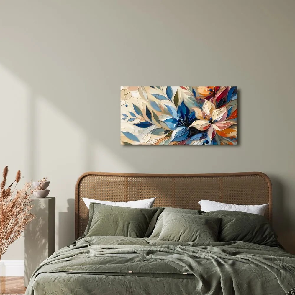 Tablou compoziție florală abstractă
