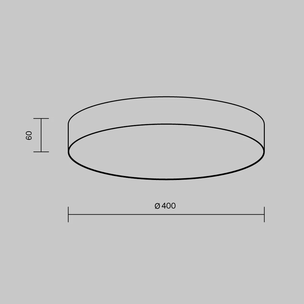 Plafoniera LED design tehnic Zoom D-40cm 3000K alba